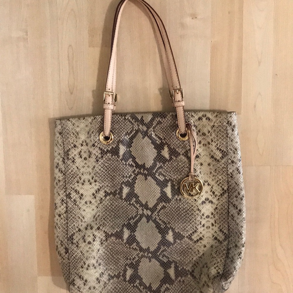 Authentic Michael Kors big Snakeskin bag